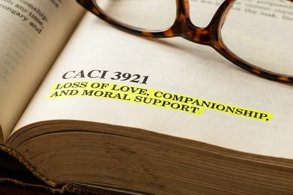 California Civil Jury Instruction CACI 3921 defining recoverable damages for loss of love and companionship.