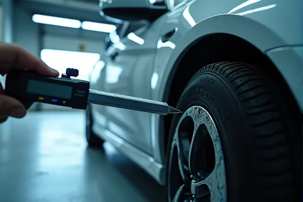 Defective vehicle component investigation in San Diego showing a fractured suspension part for product liability evidence.