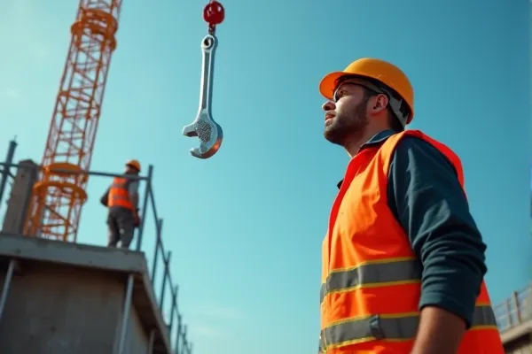 Falling object injury caused by a negligent subcontractor on a construction site.