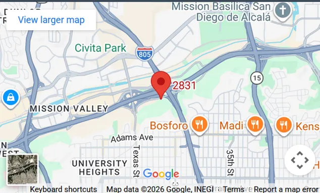 Morse Injury Law Office Location Map
