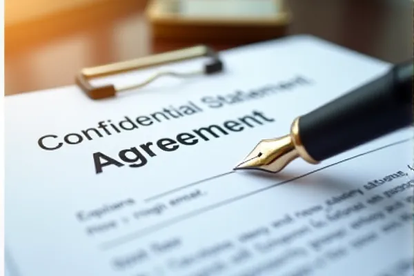 Signing a settlement agreement to end a personal injury lawsuit.